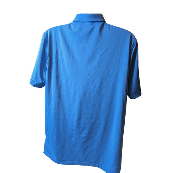 Peter Millar Polo Summer Comfort Mens Large Blue Striped Short Sleeve Golf Shirt - Picture 5 of 9